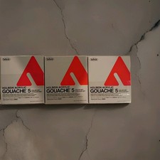 HOLBEIN ACRYLIC GOUACHE 5 COLOR Matte  Opaque SET 12ML D991 3-pack
