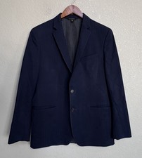Banana Republic Navy Pinstripe Two Button Mens Blazer Jacket 42R Career Office
