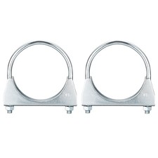 2pcs Muffler U-Bolt Clamps for 83mm Diameter Pipe Saddle Type U-bolt Clamps