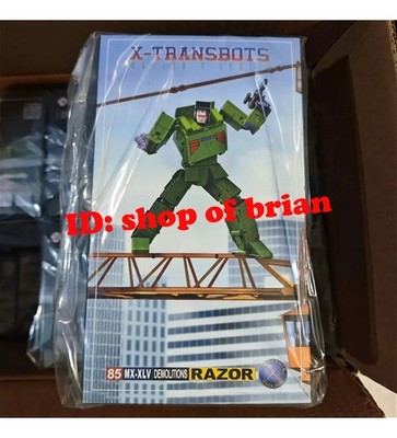 Auf Lager Neu X-Transbots MX-45 Razor Bonecrusher Transforms Actionfigur