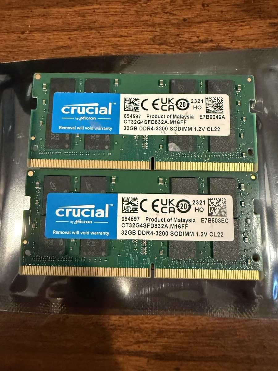 SO-DIMM DDR4 SDRAM 64 GB Total Capacity Memory (RAM) | Updated Oct