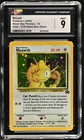 2000 Meowth #10 Holo (SWIRL) CGC 9 Rare Pokemon WOTC Black Star Game Boy Promo