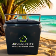 Classic Black Metal Cooler 14Qt｜Rust-Proof & 72hr Ice Life｜Camping, Beach, BBQs