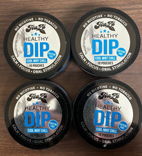 4Pk Teaza Herbal Energy Pouch Cool Mint Chill-  Free Shipping - Exp:08/26 