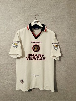 Manchester United Away Football Shirt 1996/97 Cantona L Original