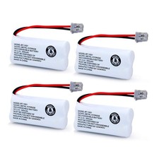 Cordless Phone Battery 2.4V 300mAh Compatible with Uniden BT-1016 BT-1008 4-Pack