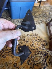 Rev War 18th Century Forged Iron Diamond Shape Thumb Latch 1750-1780 Really Nice