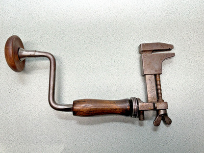 Rare P Lowentraut Combination Brace Wrench early patent 1894 NICE Leesburg VA