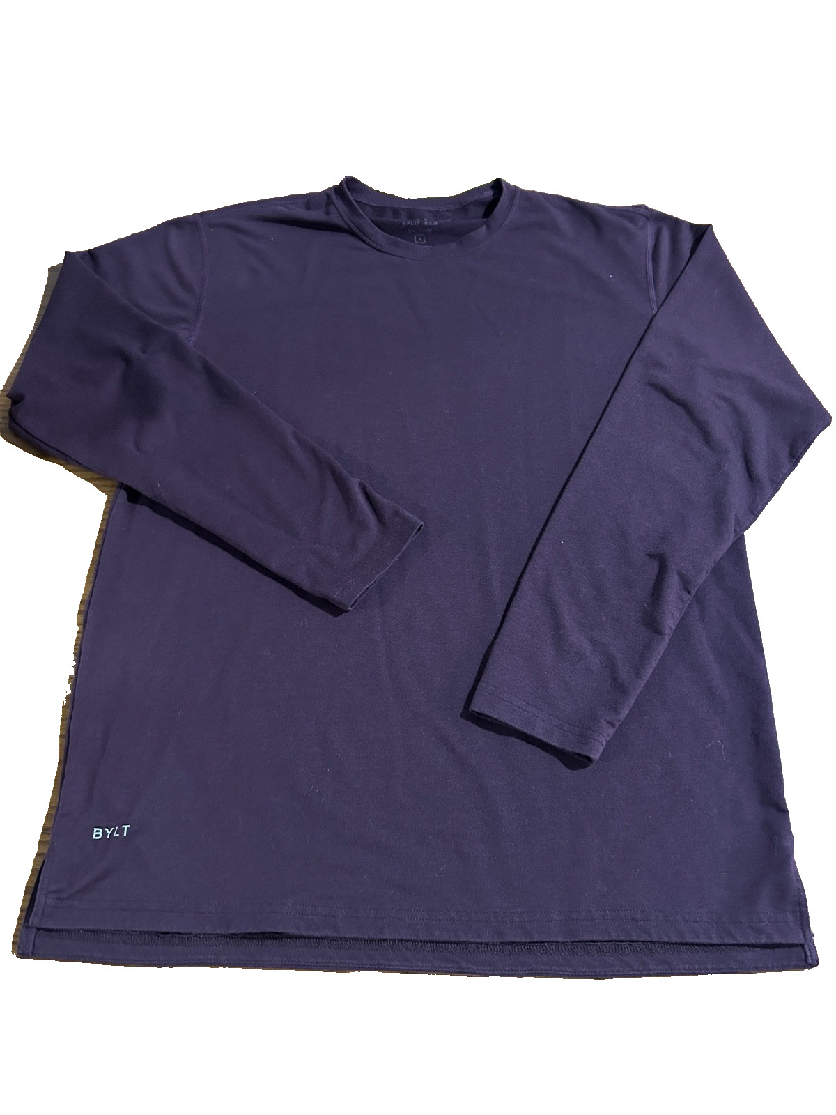 BYLT Basics Basic Crew Split Hem Long Sleeve Men'… - image 1