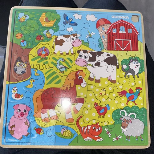 Quokka Wooden Farm Puzzle For Children 6-8 Yrs - 第 1/14 張圖片
