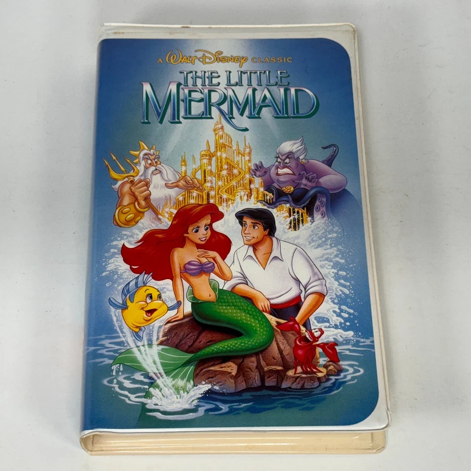 The Little Mermaid VHS 1989 OOP Original Banned Cover Black Diamond Edition - Image 2 of 4
