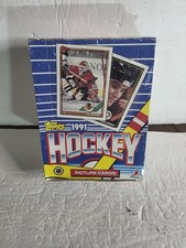 1991 Topps NHL Hockey Hobby Box. 24 Pks 34 Cards Each.