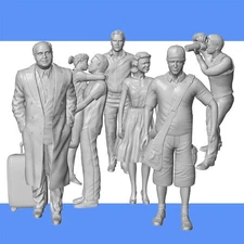 HO SCALE EVERYDAY FIGURES (B)  1/87 RESIN 100'S TO CHOOSE  FROM