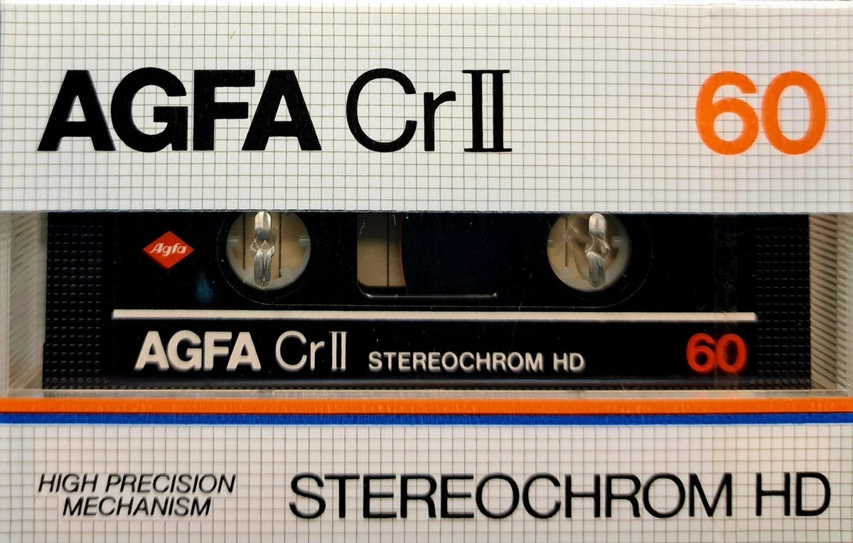 AGFA F-DX I 60 FERRO Vintage 1987 Cassette Audio Tape Blank IEC I TYPE I Germany