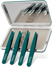Upgraded Sharp Precision Tweezers for Facial Hair  Chin Hair, Slanted Design fo
