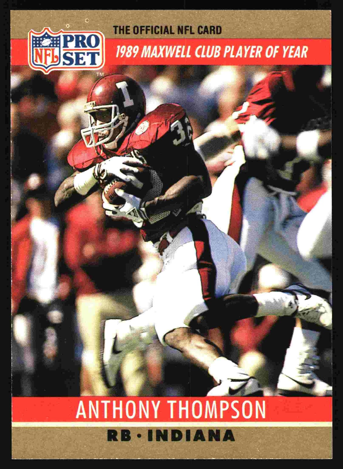 Anthony Thompson 1990 Pro Set #22a