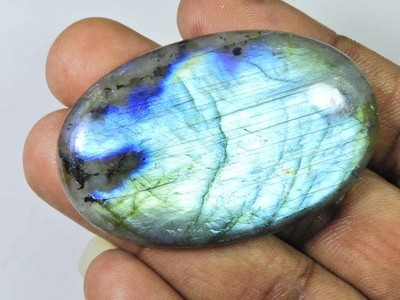 AAA Multifire Labradorite Oval Shape Healing Crytsal Loose Gemstone 34X54MM