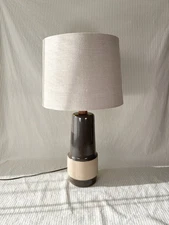 Midcentury Marshall Studios Jane & Gordon Martz Brown-Gray Ceramic Table Lamp