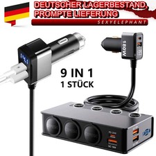 Auto-Ladegerät-Adapter 12 V, 24 V, 3 Steckdosen, Zigarettenanzünder-Splitter Auto-Ladegerät-Adapter 12 V, 24 V, 3 Steckdosen, Zigarettenanzünder-Splitter