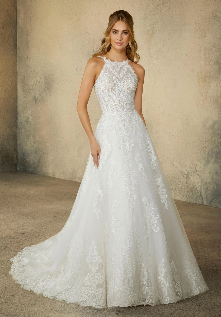 Morilee Halter Neck Wedding Dresses for sale