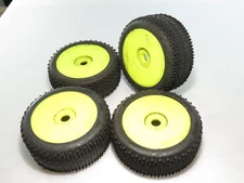 1/8 buggy Proline tires mounted on 17mm hex wheels