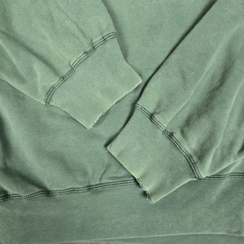 Vintage 90s Polo Ralph Lauren Crewneck Sweatshirt Mens L Green Distressed Faded - 第 6/10 張圖片