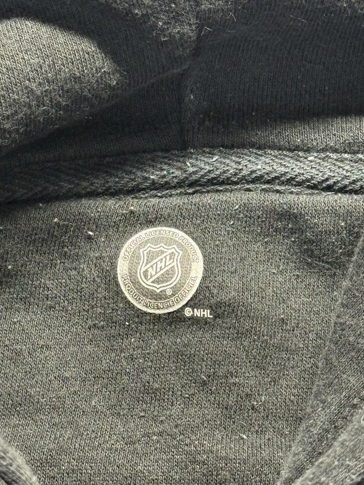 NHL 圣何塞鲨鱼曲棍球男式 XL 码黑色连帽衫套头图形 — 第 3/4 张图片