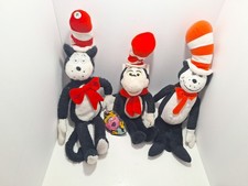 Kohl's Cares Dr Seuss THE CAT IN THE HAT Stuffed Animal Plush- Lot Of 3 - READ