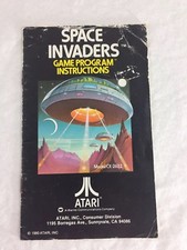 Atari 2600 SPACE INVADERS Instruction MANUAL Booklet - No game