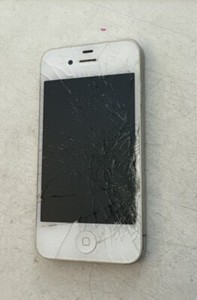 Apple iPhone 4 16GB Weiss White Ungeprüft Teilespender  Glasbruch