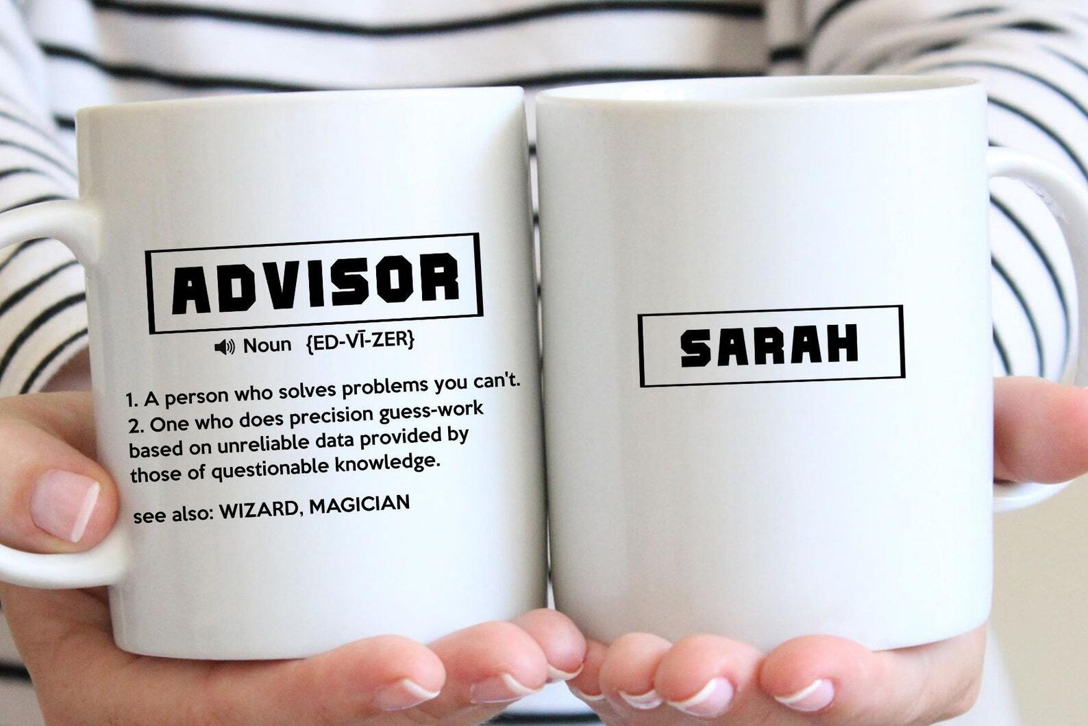 Personalized Advisor Gift Mug Funny Advisor Gift Appreciation Thank You Gift