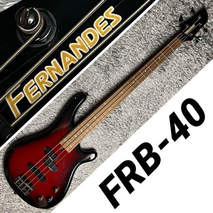 Fernandes electric bass FRB-40 red from Japan