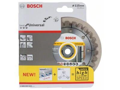 Bosch Diamanttrennscheibe Best for Universal 115 x 22,23 x 2,2 x 12 mm