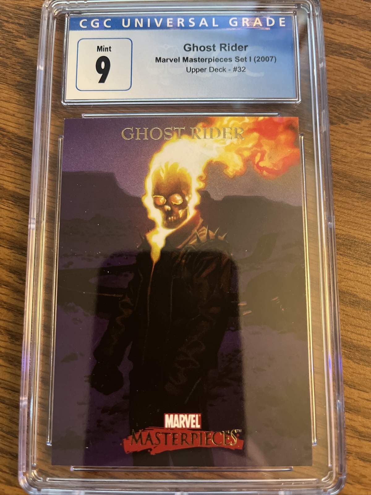 2007 UD Ghost Rider #32 Marvel Masterpieces Set I Fleer Foil, CGC ...