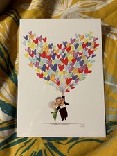 Disney Parks Wonderground Up Carl & Ellie Postcard Print