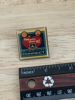 Vtg America Online AOL Member Connect Metal Lapel Pin Brooch Computer Internet
