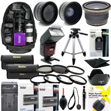 CANON EOS REBEL 90D COMPLETE HD 67MM ACCESSORY KIT LENSES TRIPOD BACKPACK FLASH