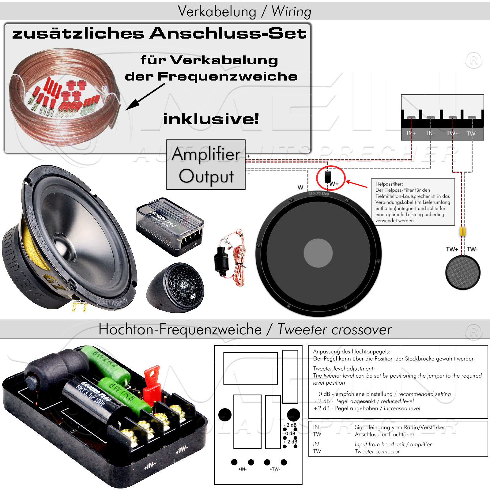 Audio System XFIT Für VW EOS – 2-Wege Lautsprechersystem 165 Mm, Plug & Play, Mit Adaptern