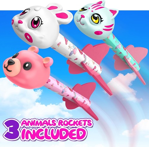 Funblitz Toys for 3-9 Year Old Girls, Toy Rockets Girls Toys Age 3 4 5 6 7 8 9 3 - Picture 6 of 7