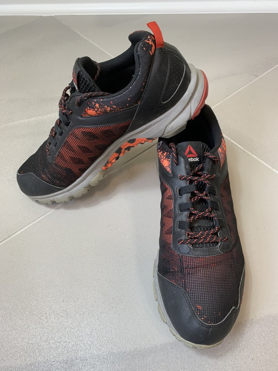 Reebok Trail Warrior Running Shoes Red Black Men's Size 12