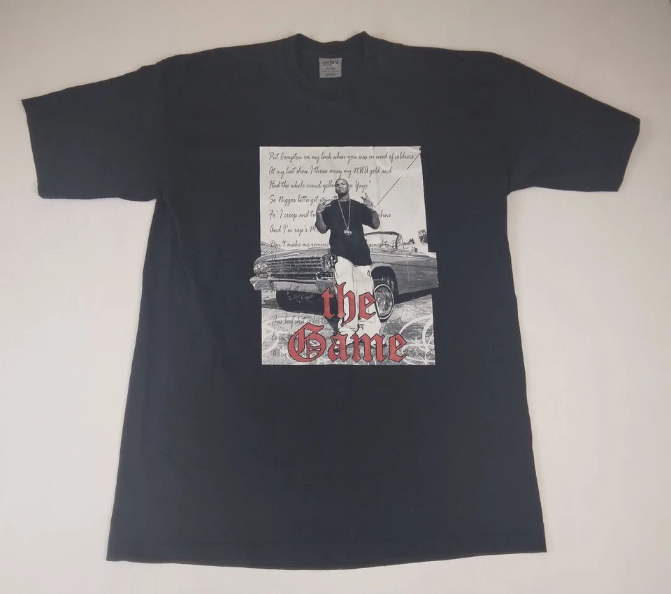 Rare Vintage 2005 THE GAME HATE IT OR LOVE IT T-Shirt Men's 2XL Tall* Shaka Tag - Image 2 of 4