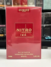 Dumont Nitro Red Eau de Parfum for Men 3.3 fl. oz. / 100ml