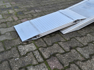 1 Paar Autotransporter Alu Auffahrschienen Verlängerung 800mm x 350mm  2.000KG