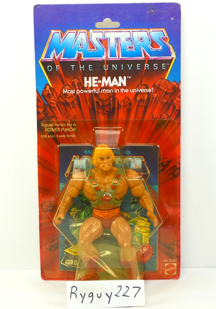 MOTU, He-Man, 8-back, Masters of the Universe, MOC, sealed figure