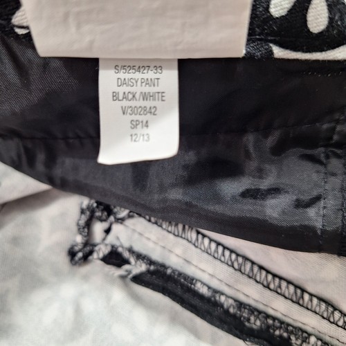Old Navy Women's The Diva Pants Size 10 Tall Black & White Floral Geometric - Picture 9 of 9