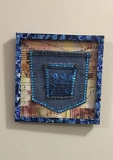 Upcycled Wall Decor, Beautiful Piece To Add To Your Home Office Or Any Wall. 