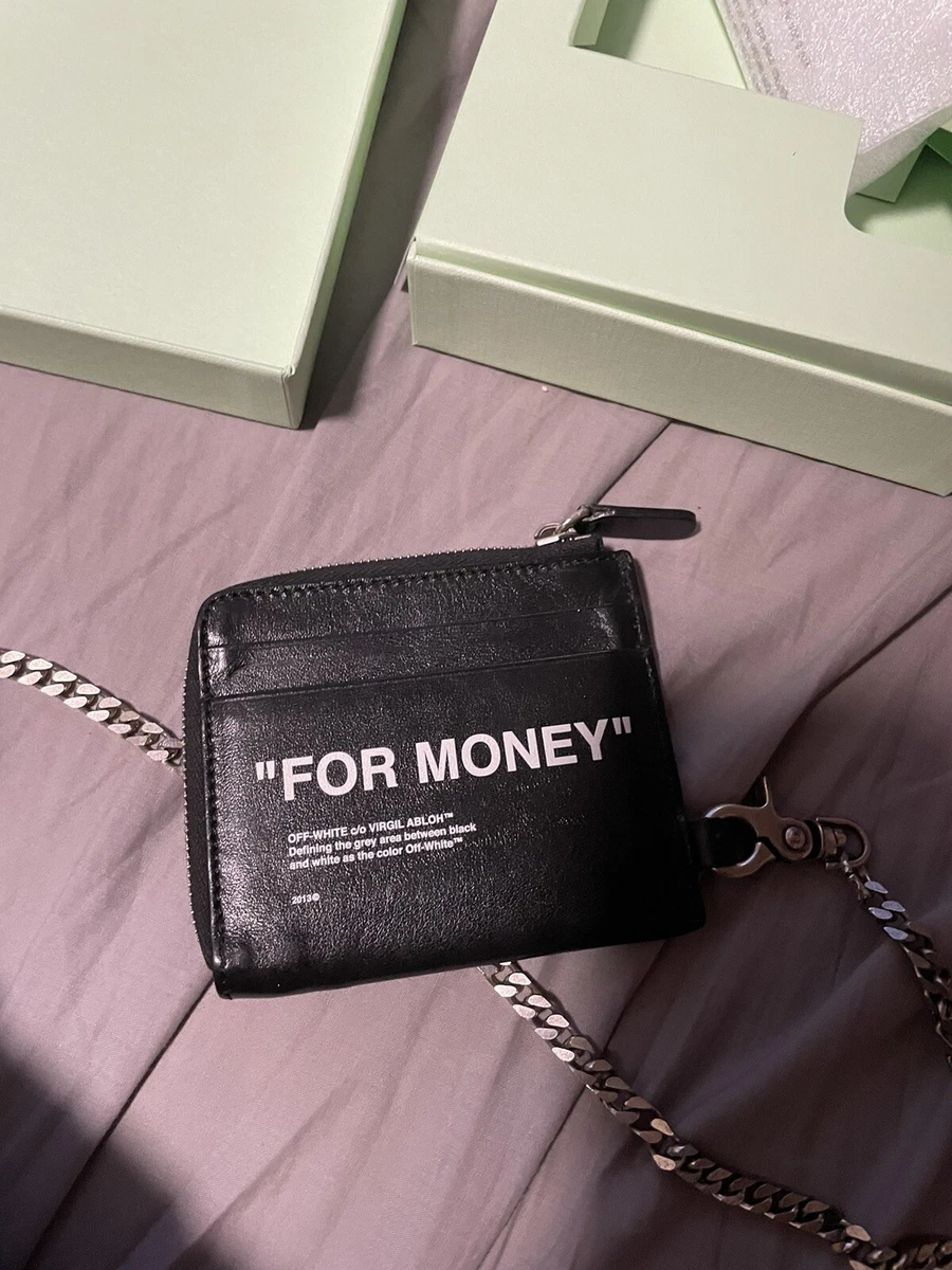 NEW Off-White Off for money Chain Wallet RRP :£225 | eBay