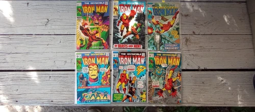 Vintage Marvel Iron Man #s 11, 16, 31, 34, 35, 36 Ungraded Super Nice