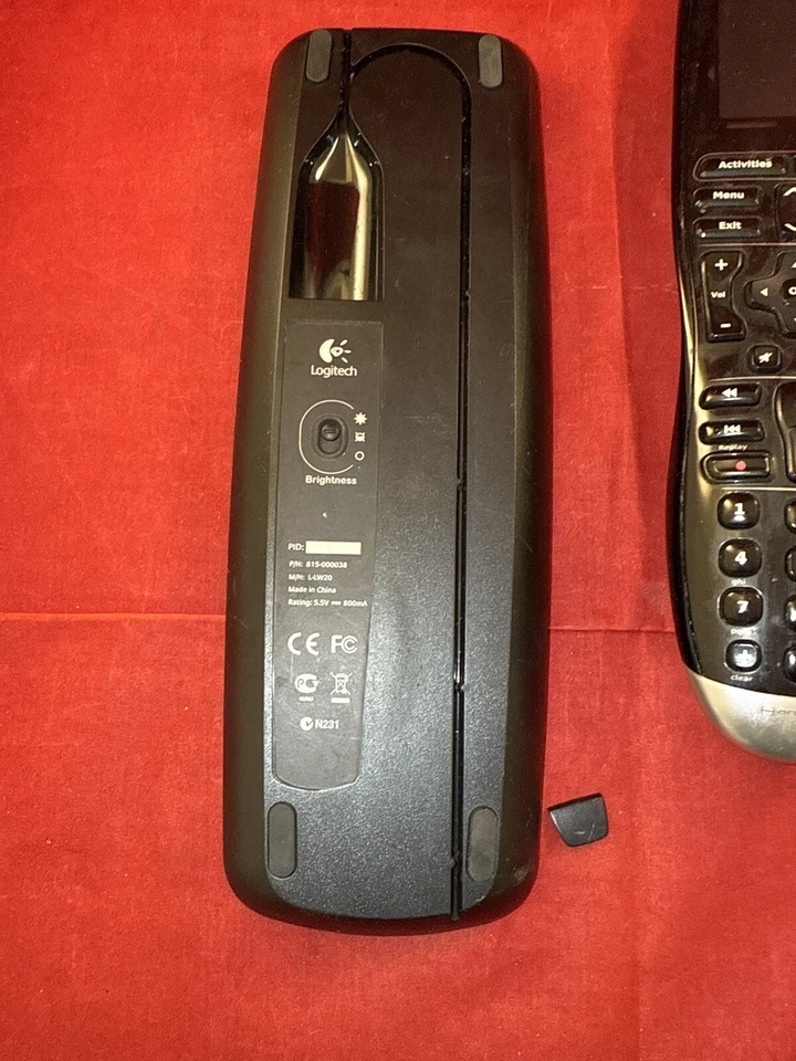 Logitech Harmony One Universal Remote Control LCD Touch Untested -No PWR Cable - Image 3 of 4