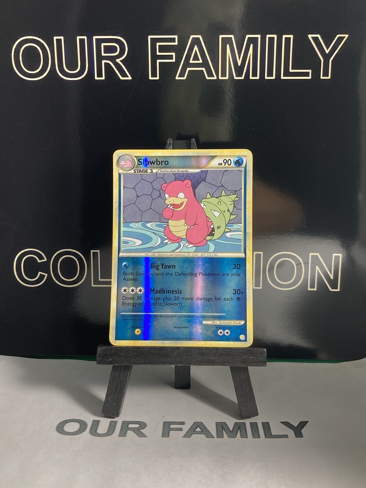 Pokemon Card Slowbro HeartGold SoulSilver 52/123 Reverse Holo Uncommon!!! LP